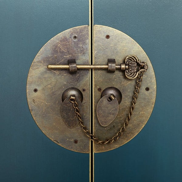 Modrá skříňka 63x131 cm Oriente – Ixia-image-3