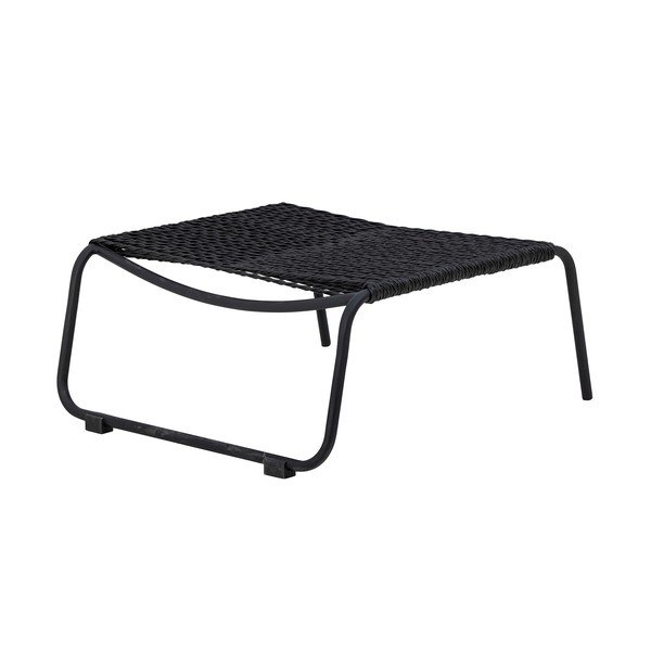 Černé zahradní lehátko s podnožkou Boel - Bloomingville-image-3