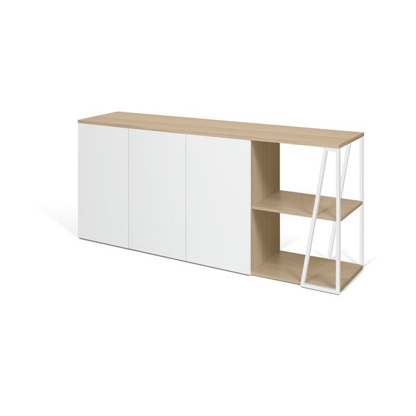 Bílá komoda TemaHome Albi, šířka 190 cm-image-3
