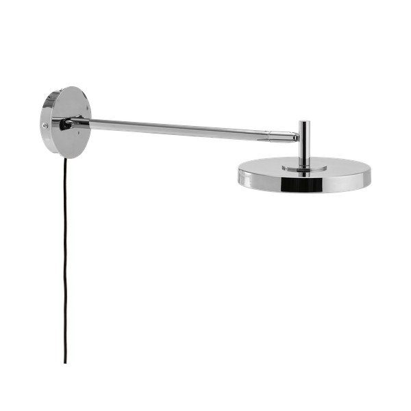 LED nástěnné svítidlo s ohybatelnou konstrukcí/stmívatelné do zásuvky v leskle stříbrné barvě ø 15 cm Asteria Wall Long – UMAGE