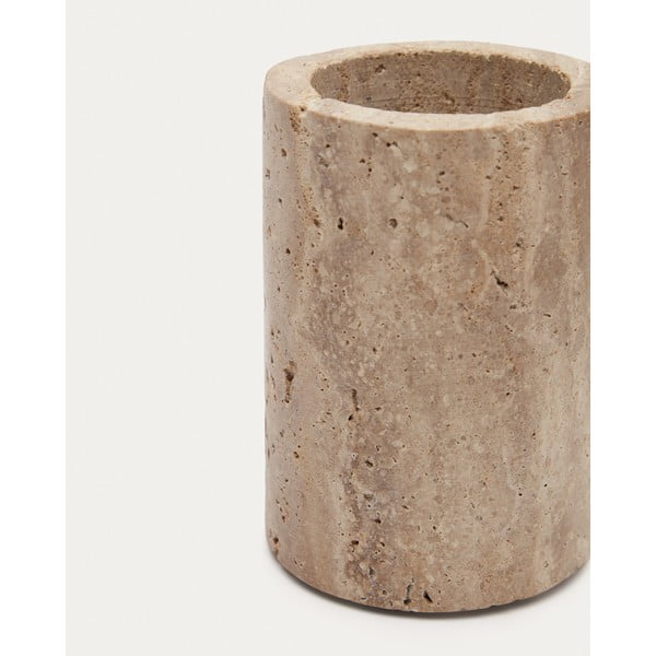 Béžový kamenný kelímek na zubní kartáčky Macre – Kave Home-image-4