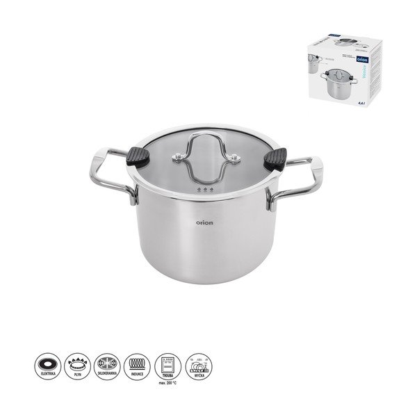 Nerezový hrnec s pokličkou 4,6 l Venice – Orion-image-4