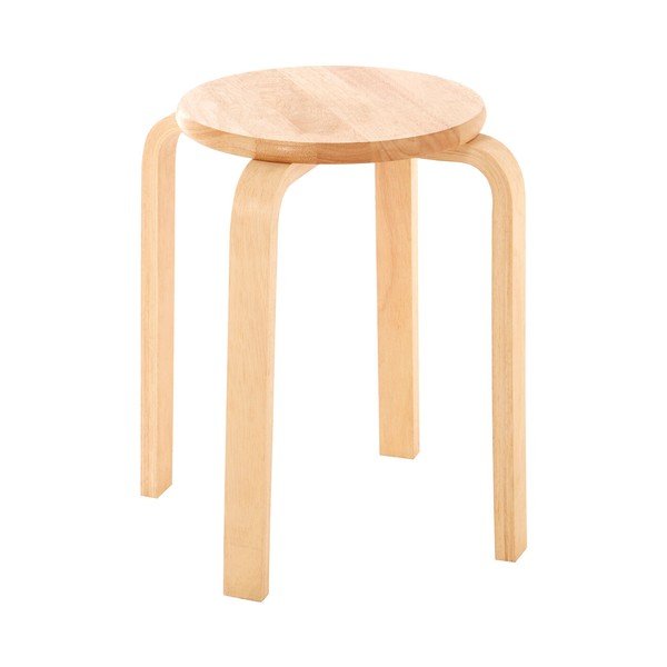 Stolička z kaučukového dřeva v přírodní barvě Heva – Premier Housewares