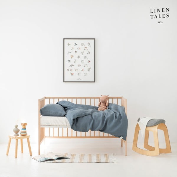 Lněné dětské povlečení na jednolůžko 140x200 cm – Linen Tales-image-1