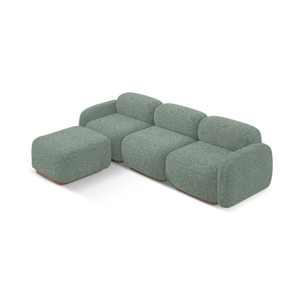 Světle zelená modulární rohová pohovka (variabilní roh) Ailani – Makamii-image-2