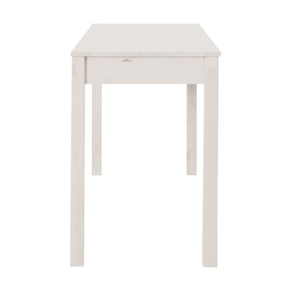 Bílý pracovní stůl z borovicového dřeva Støraa Gava, délka 100 cm-image-4