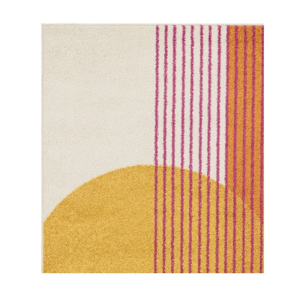 Žluto-oranžový koberec 80x150 cm Muse Orange Retro – Asiatic Carpets-image-4
