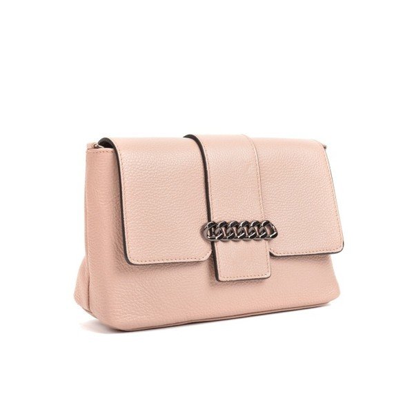 Růžová kožená kabelka Mangotti Bags Baso-image-3