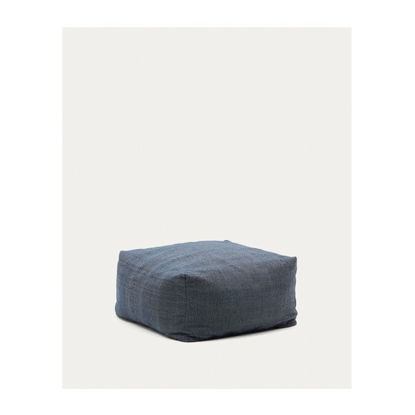 Tmavě modrý zahradní taburet Vedell – Kave Home-image-2