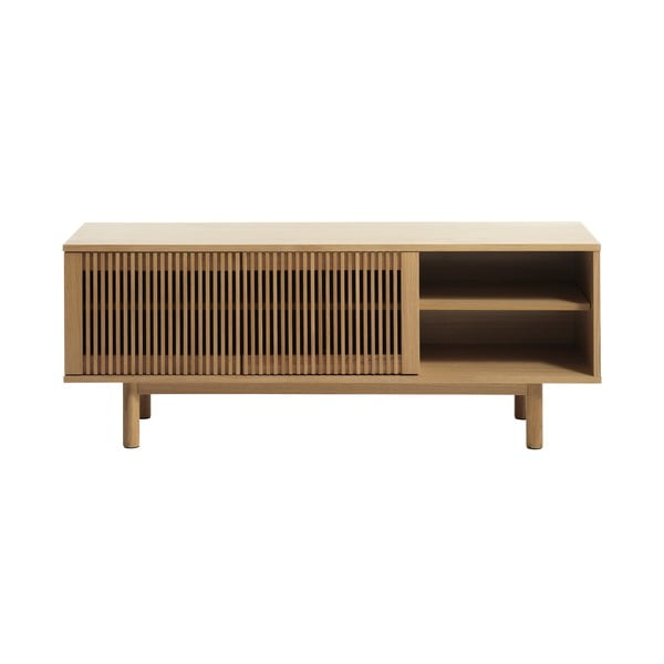 TV stolek v dekoru dubu v přírodní barvě 143x55 cm Tiber – Unique Furniture