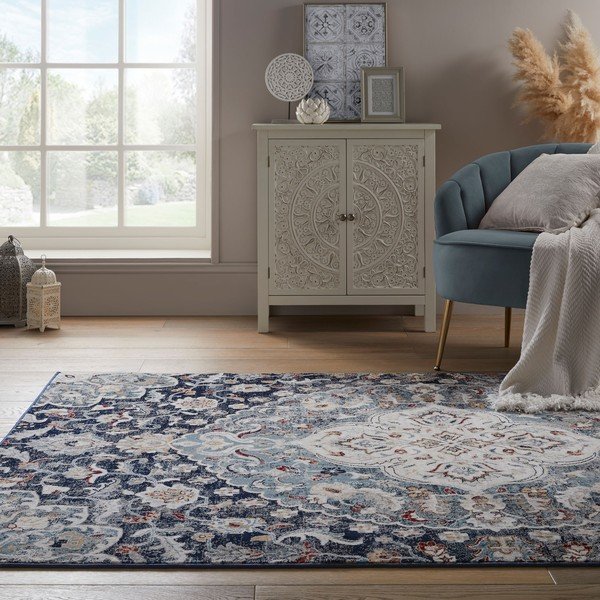 Tmavě modrý koberec Flair Rugs Jaleh, 160 x 230 cm-image-1