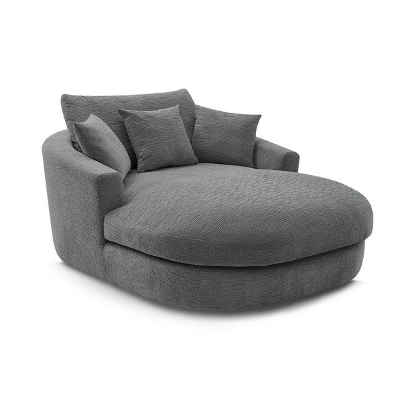 Šedé žinylkové křeslo Belem – Bobochic Paris