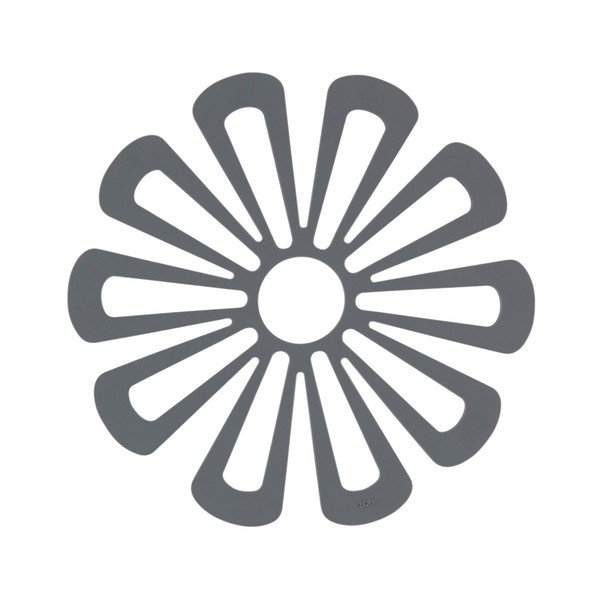 Tmavě šedá silikonová podložka pod horké nádoby Zone Flower