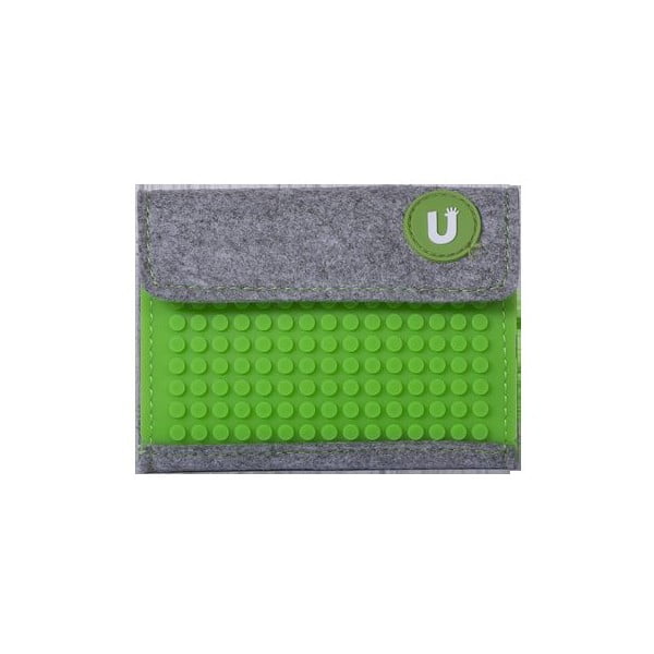 Pixelová peněženka grey/grass green