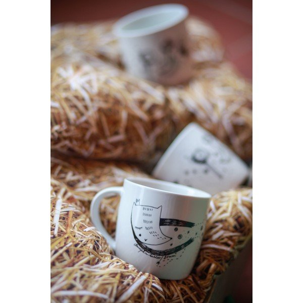 Bílý porcelánový hrnek 260 ml Domov tu – Bonami-image-4