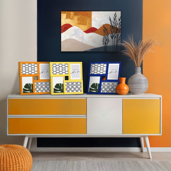 Tmavě modrý rámeček na zeď 27x27 cm – knor-image-2