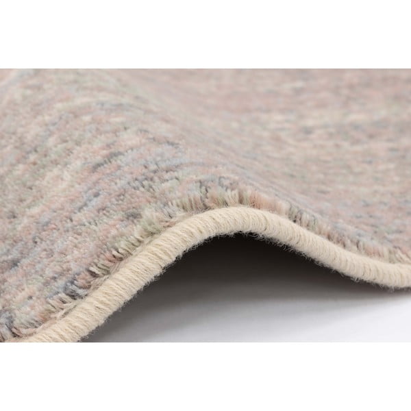 Růžovo-šedý vlněný koberec 240x340 cm Calvi rose – Agnella-image-2