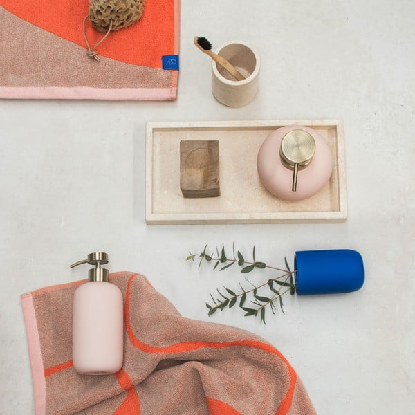 Oranžové/světle hnědé ručníky v sadě 2 ks z Bio bavlny 50x90 cm Nova Arte – Mette Ditmer Denmark-image-2