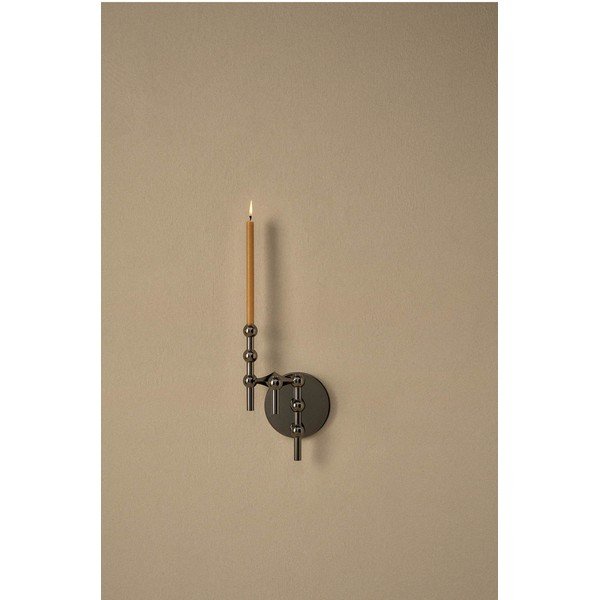 Leskle černá kovová váza (výška 10 cm) Nagel – STOFF Nagel-image-3