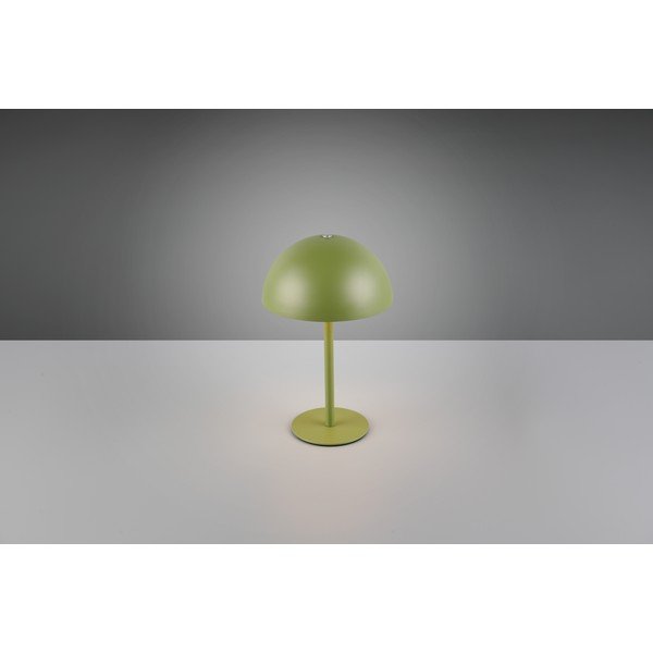 Zelená LED stolní lampa s kovovým stínidlem (výška 21 cm) Munoz – Reality-image-2