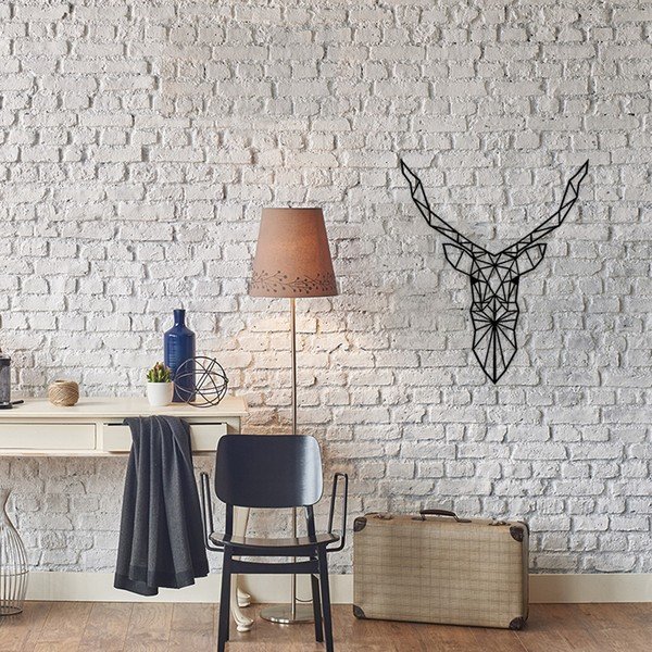Kovová nástěnná dekorace Deer, 60 x 50 cm-image-1
