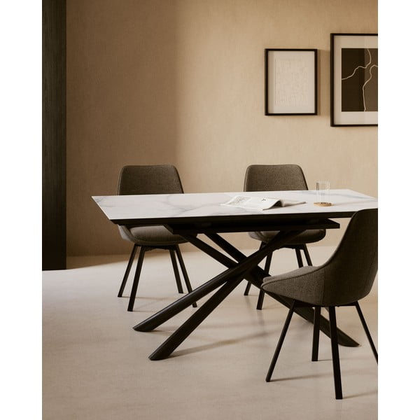 Tmavě šedá jídelní židle Jenna – Kave Home-image-2