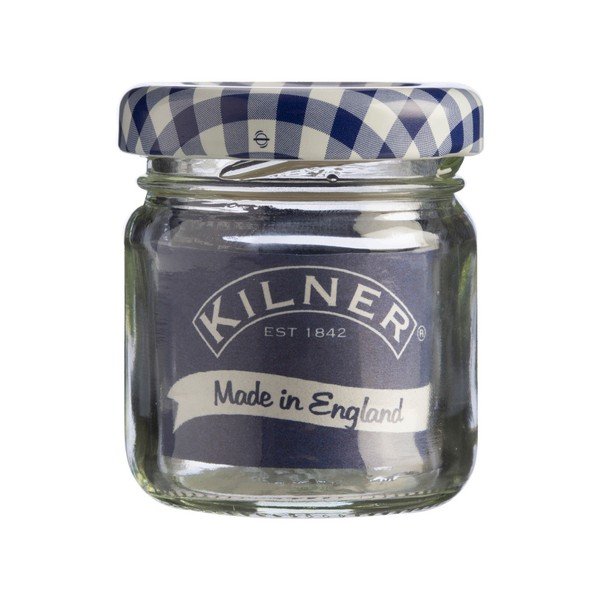 Zavařovací sklenice s modrým víčkem Kilner Round, 43 ml-image-1