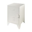 Bílý kovový noční stolek Bronxx - Vipack
