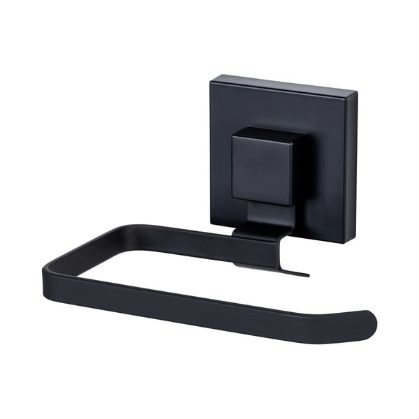 Černý samodržící držák na toaletní papír z nerezové oceli Quadro – Wenko-image-2