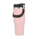 Světle růžová cestovní nerezová lahev 1 l Eco – Ladelle