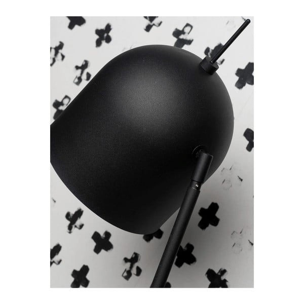 Černo-šedá stojací lampa s kovovým stínidlem (výška 147 cm) Madrid – it's about RoMi-image-1