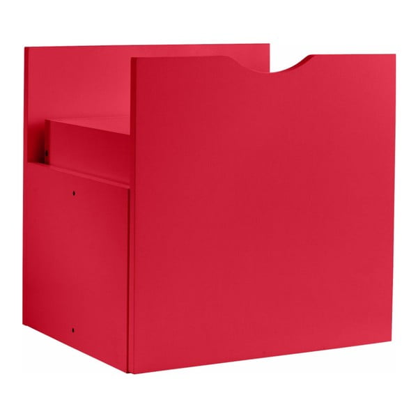 Červená zásuvka do regálu Støraa Kiera, 33 x 33 cm