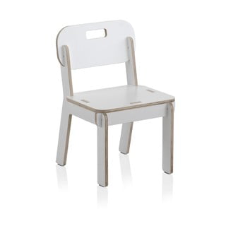 Bílá dětská židle z překližky Geese Piper