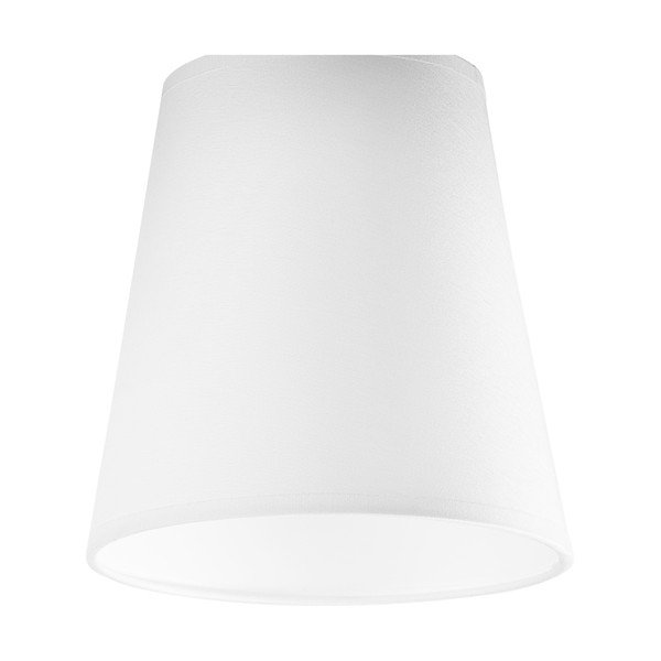 Bílé stropní svítidlo s textilním stínidlem ø 15 cm Lula – LAMKUR-image-4