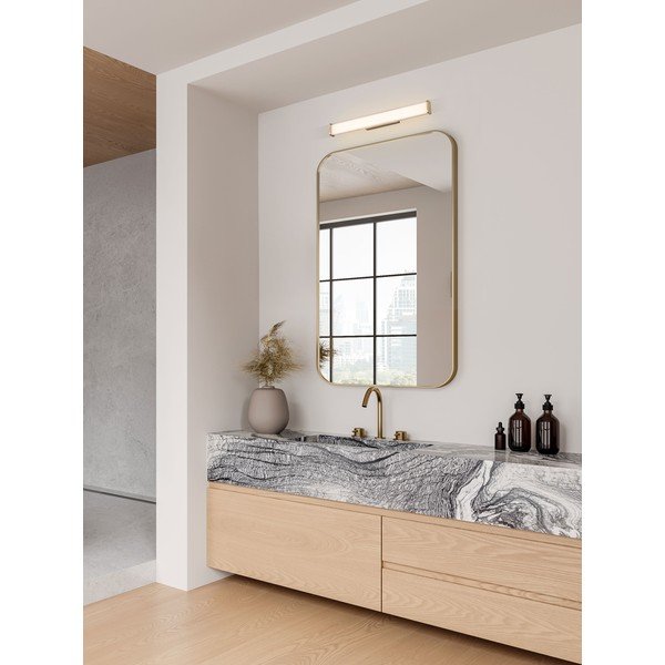 Kovové LED nástěnné svítidlo v matně zlaté barvě Misty – Nova Luce-image-1