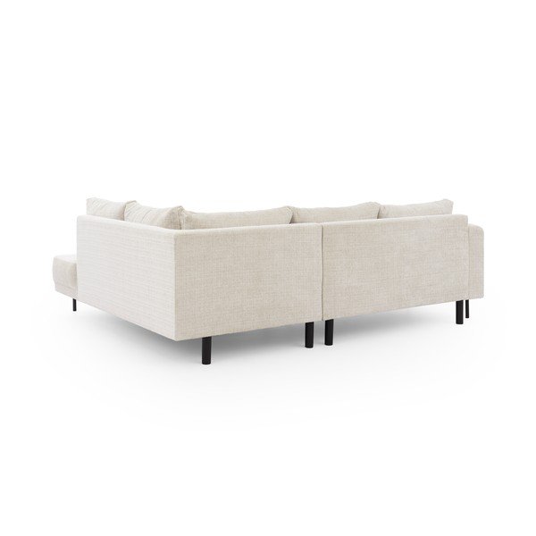 Béžová žinylková rohová pohovka (pravý roh/do L) Mauris  – Ropez-image-3