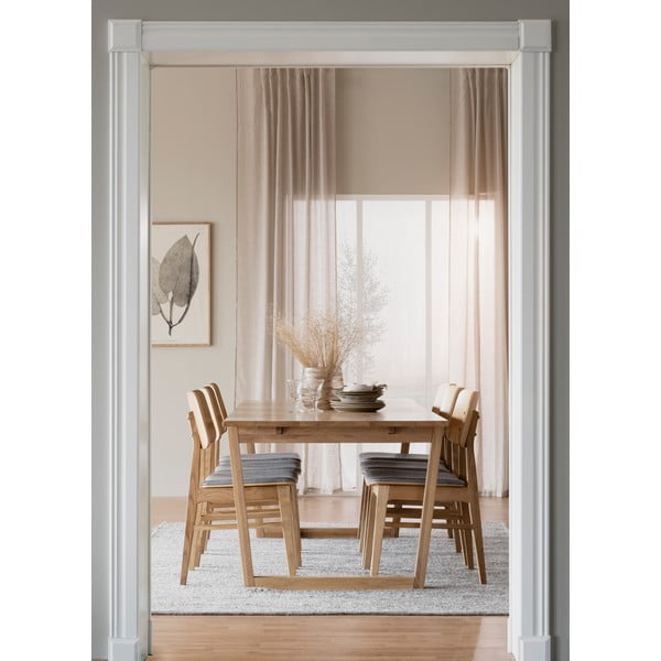 Přírodní jídelní stůl v dubovém dekoru Rowico Colonsay, 215 x 96 cm-image-3