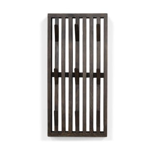 Tmavě hnědý nástěnný věšák z dubového dřeva Parco – Spinder Design
