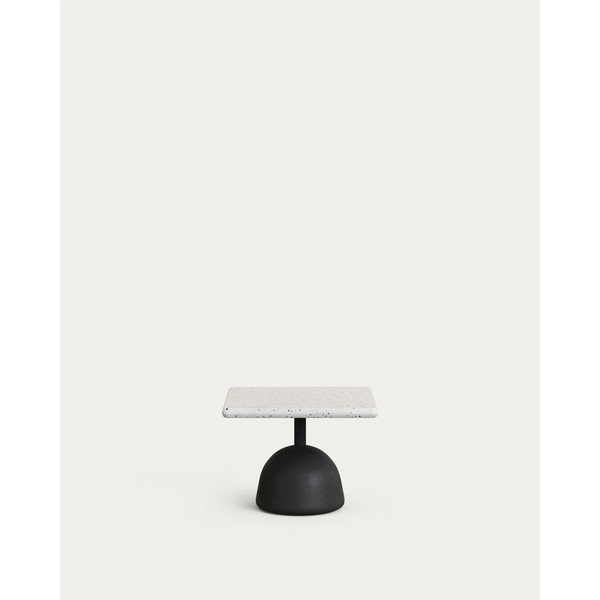 Zahradní konferenční stolek s terrazzo deskou 48x48 cm Saura – Kave Home-image-1