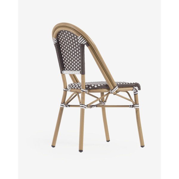 Bílo-hnědá venkovní židle Kave Home Marilyn-image-1