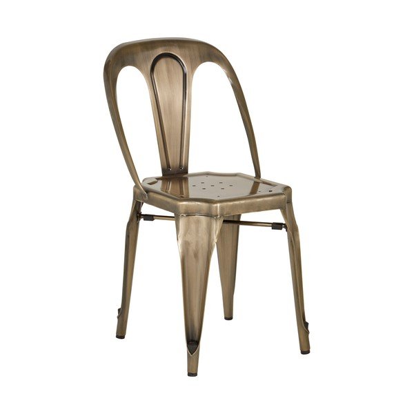 Kovová jídelní židle v mosazné barvě Grange – Premier Housewares