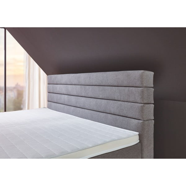 Šedá boxspring postel 180x200 cm Kokomo – Rojaplast-image-3