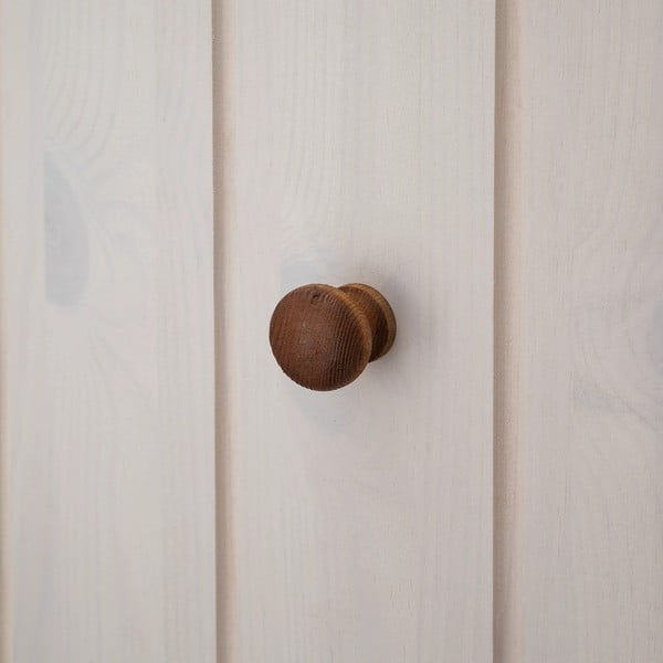 Bílá předsíňová sestava z borovicového dřeva 55x100x2 cm Anita – Støraa-image-4