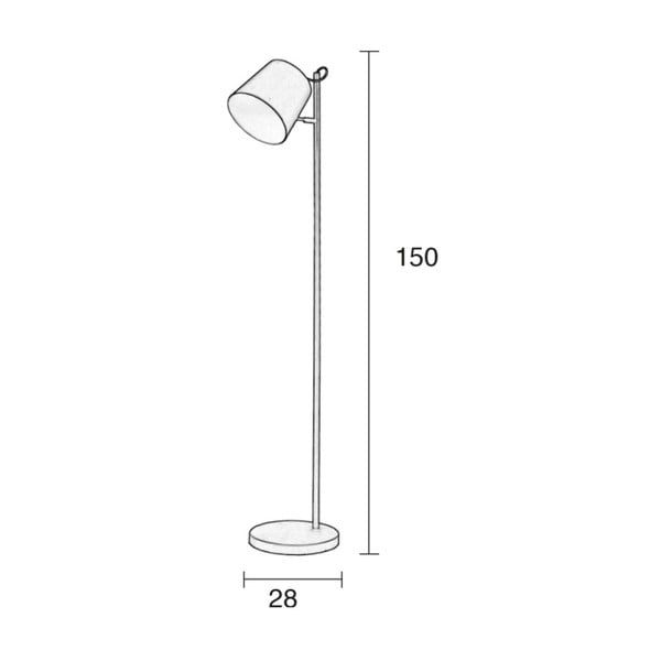 Bílá stojací lampa Zuiver Buckle Head-image-1