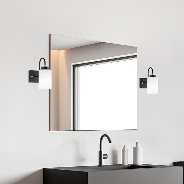 Černobílé nástěnné svítidlo ø 10 cm Duzsuz – Opviq lights-image-3