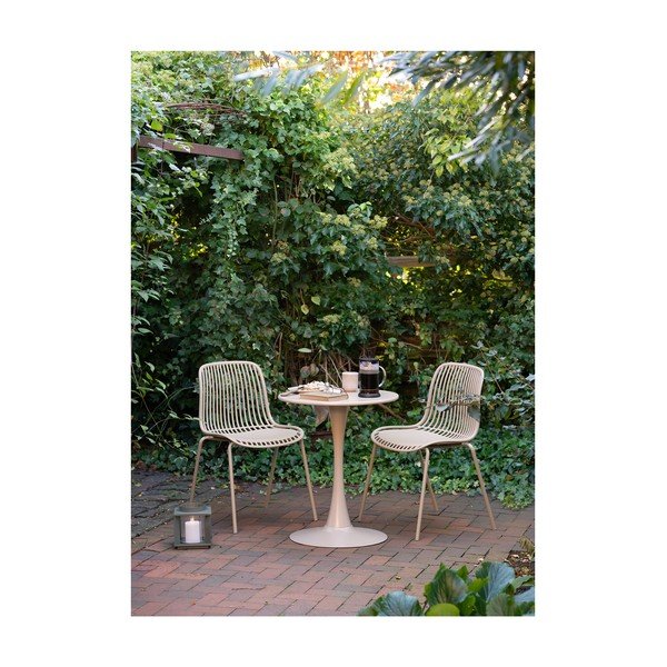 Kovový kulatý zahradní jídelní stůl ø 60 cm Meira – House Nordic-image-1