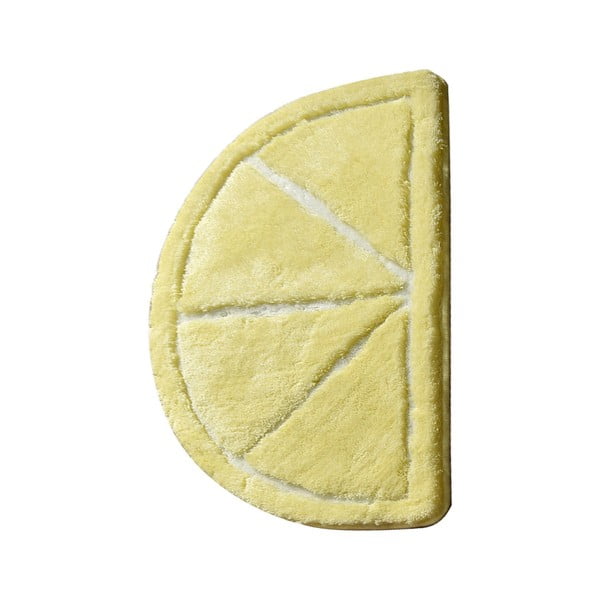 Žlutá koupelnová předložka 100x60 cm Limon – Foutastic-image-2