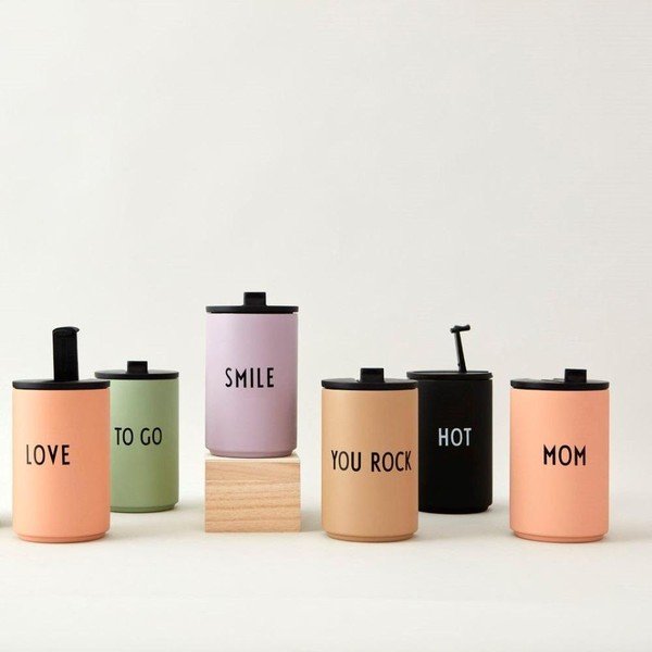Béžový termo hrnek 350 ml You Rock – Design Letters-image-2