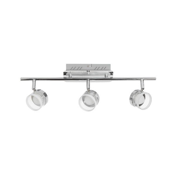 Stropní svítidlo ve stříbrné barvě pro 3 žárovky s LED světlem SULION Shutter