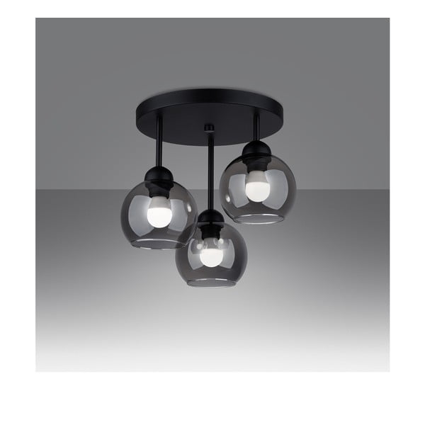 Černé stropní svítidlo ø 15 cm Grande – Sollux-image-2